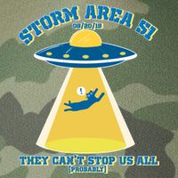 Storm Area 51 UFO Cat They Can't Stop Us All Legacy Tie Dye Trucker Hat