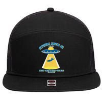 Storm Area 51 UFO Cat They Can't Stop Us All 7 Panel Mesh Trucker Snapback Hat