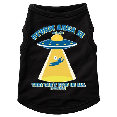 Storm Area 51 UFO Cat They Can't Stop Us All Doggie Tank