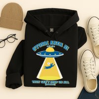 Storm Area 51 UFO Cat They Can't Stop Us All Hoodie