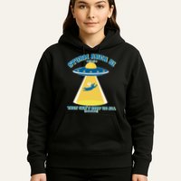 Storm Area 51 UFO Cat They Can't Stop Us All Hoodie