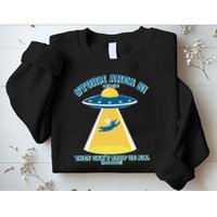 Storm Area 51 UFO Cat They Can't Stop Us All Sweatshirt