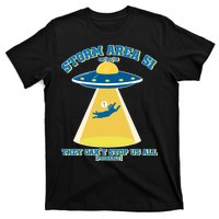 Storm Area 51 UFO Cat They Can't Stop Us All T-Shirt