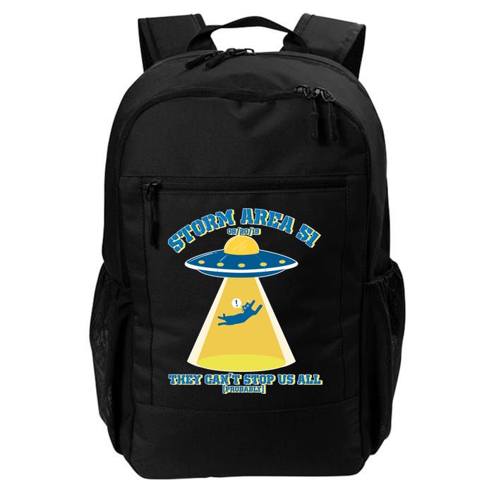 Storm Area 51 UFO Cat They Can't Stop Us All Backpack