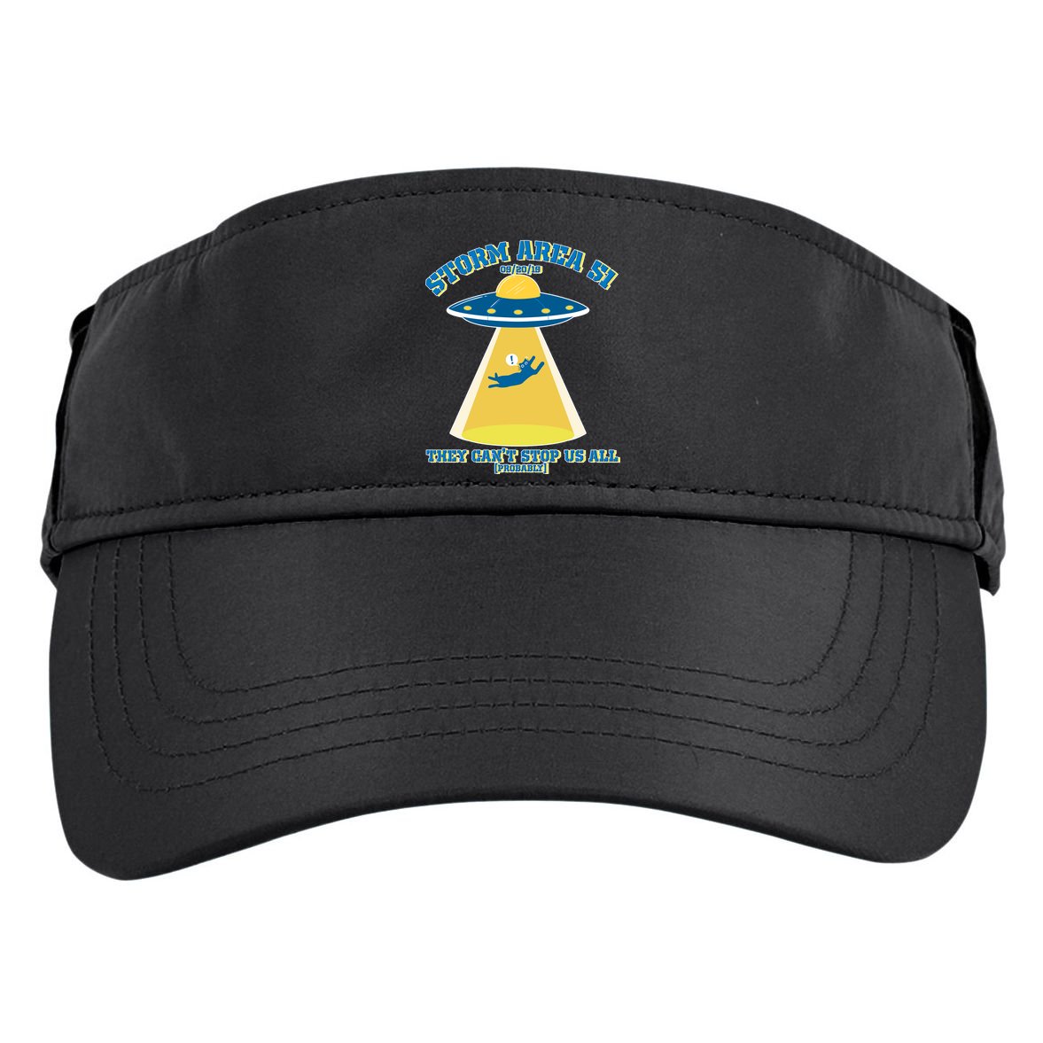 Storm Area 51 UFO Cat They Can't Stop Us All Adult Drive Performance Visor