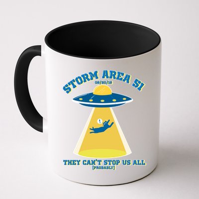 Storm Area 51 UFO Cat They Can't Stop Us All Mug