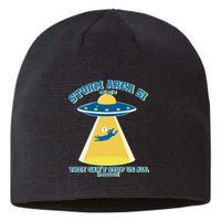 Storm Area 51 UFO Cat They Can't Stop Us All Sustainable Beanie