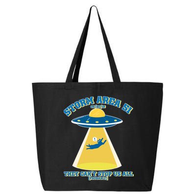 Storm Area 51 UFO Cat They Can't Stop Us All 25L Jumbo Tote