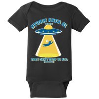 Storm Area 51 UFO Cat They Can't Stop Us All Baby Bodysuit