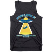 Storm Area 51 UFO Cat They Can't Stop Us All Tank Top