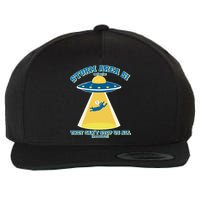 Storm Area 51 UFO Cat They Can't Stop Us All Wool Snapback Cap