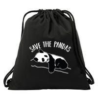 Save The Pandas Gift Drawstring Bag