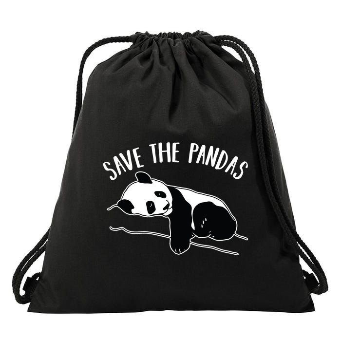 Save The Pandas Gift Drawstring Bag
