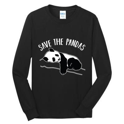 Save The Pandas Gift Tall Long Sleeve T-Shirt