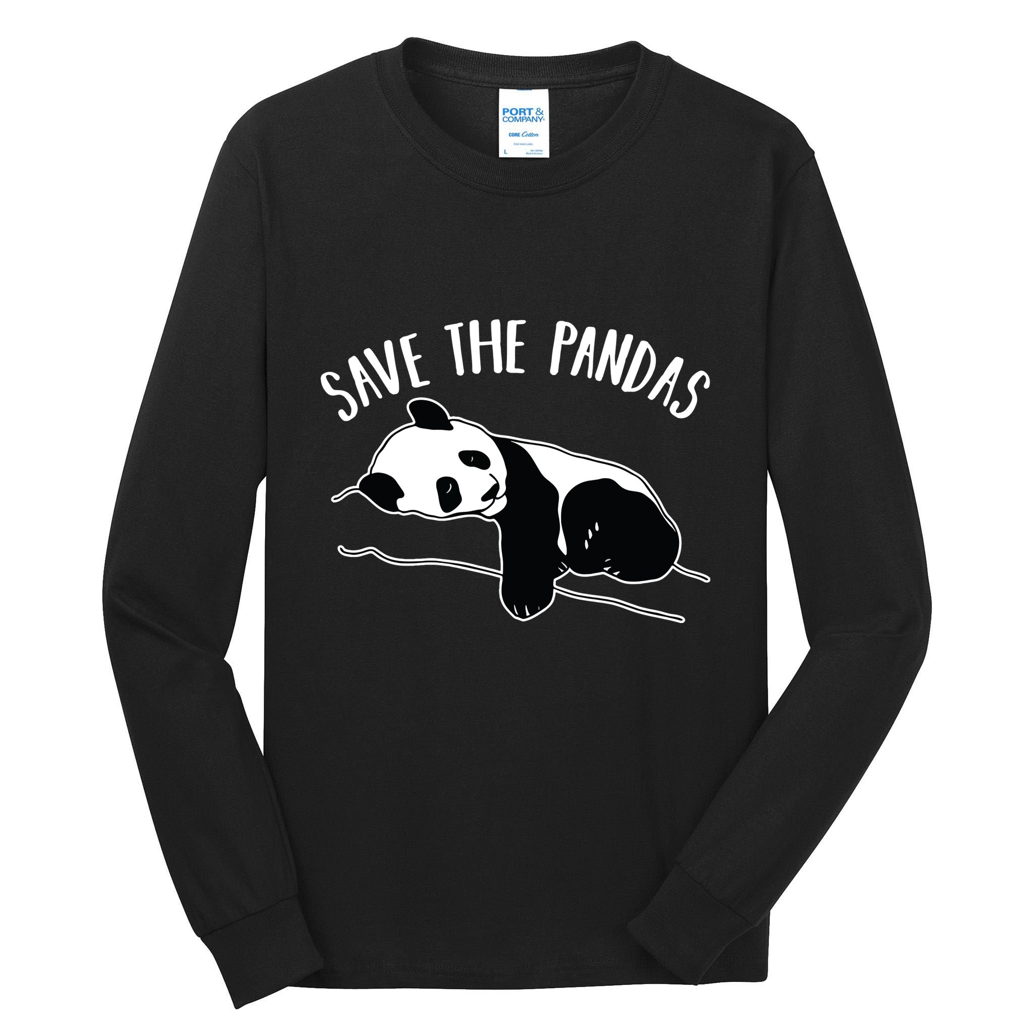 Save The Pandas Gift Tall Long Sleeve T-Shirt