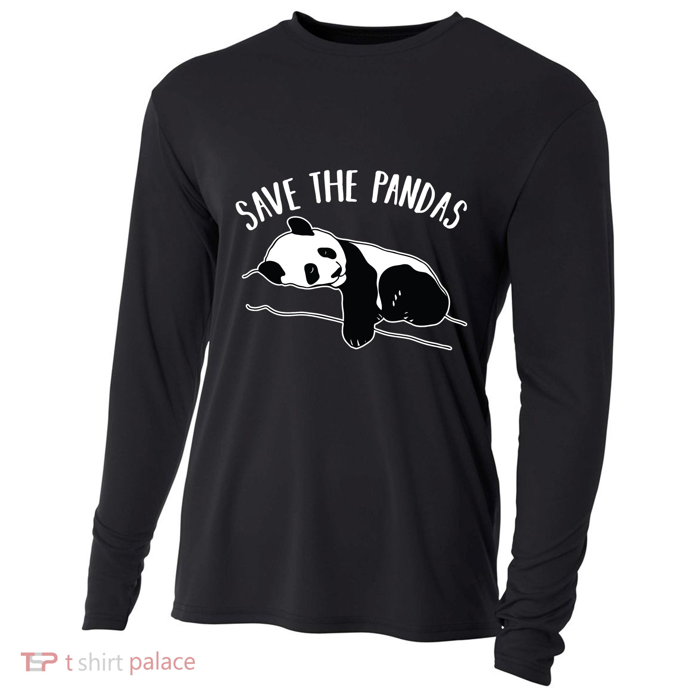 Save The Pandas Gift Cooling Performance Long Sleeve Crew