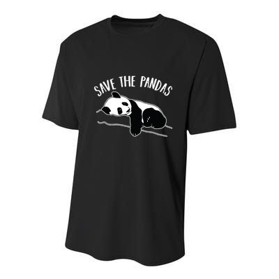 Save The Pandas Gift Youth Performance Sprint T-Shirt