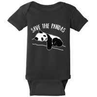 Save The Pandas Gift Baby Bodysuit