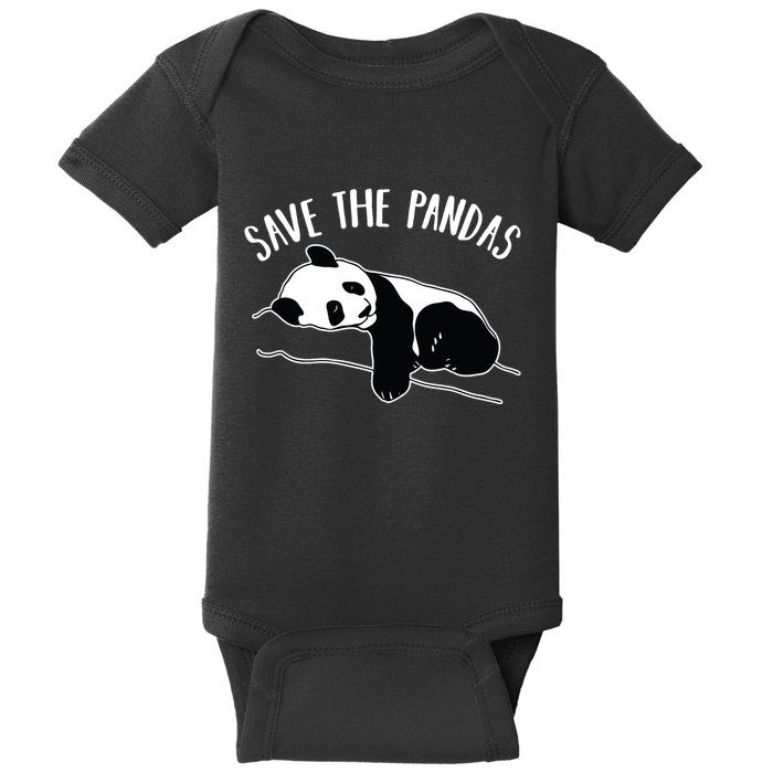 Save The Pandas Gift Baby Bodysuit
