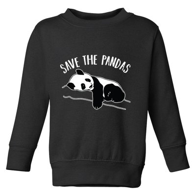 Save The Pandas Gift Toddler Sweatshirt