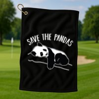 Save The Pandas Gift Golf Towel