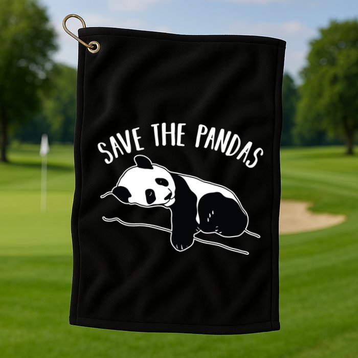 Save The Pandas Gift Golf Towel