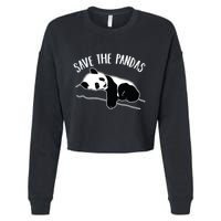 Save The Pandas Gift Cropped Pullover Crew