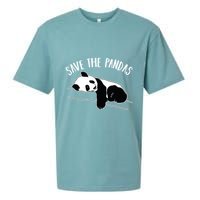 Save The Pandas Gift Sueded Cloud Jersey T-Shirt
