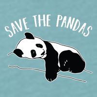 Save The Pandas Gift Sueded Cloud Jersey T-Shirt