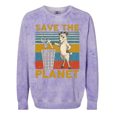 Save The Planet Colorblast Crewneck Sweatshirt