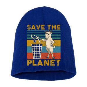 Save The Planet Short Acrylic Beanie