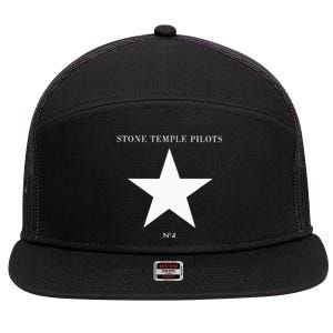 S.T.O.N.E Temple Pilots 7 Panel Mesh Trucker Snapback Hat