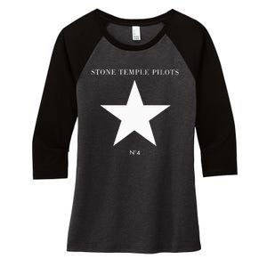 S.T.O.N.E Temple Pilots Women's Tri-Blend 3/4-Sleeve Raglan Shirt