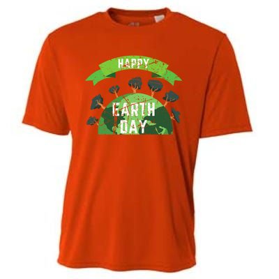 Save The Planet Happy Earth Day Nature Awareness Love Trees Gift Cooling Performance Crew T-Shirt