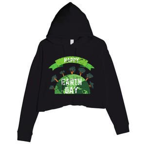 Save The Planet Happy Earth Day Nature Awareness Love Trees Gift Crop Fleece Hoodie