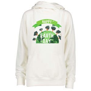 Save The Planet Happy Earth Day Nature Awareness Love Trees Gift Womens Funnel Neck Pullover Hood