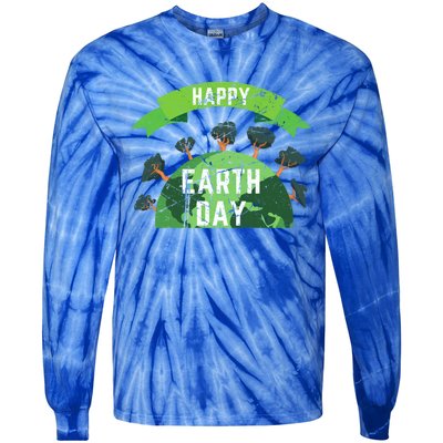 Save The Planet Happy Earth Day Nature Awareness Love Trees Gift Tie-Dye Long Sleeve Shirt