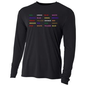 Stroop Test Psychology Neuroscience Geek Nerd Brain Cooling Performance Long Sleeve Crew