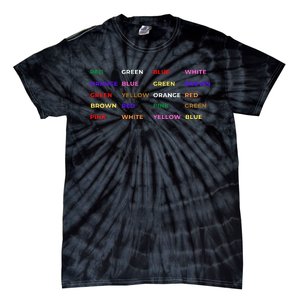 Stroop Test Psychology Neuroscience Geek Nerd Brain Tie-Dye T-Shirt