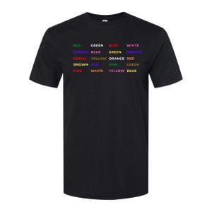 Stroop Test Psychology Neuroscience Geek Nerd Brain Softstyle® CVC T-Shirt