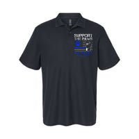 Support The Paws That Enforce The Laws German Shepherd Softstyle Adult Sport Polo