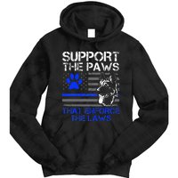 Support The Paws That Enforce The Laws German Shepherd Tie Dye Hoodie