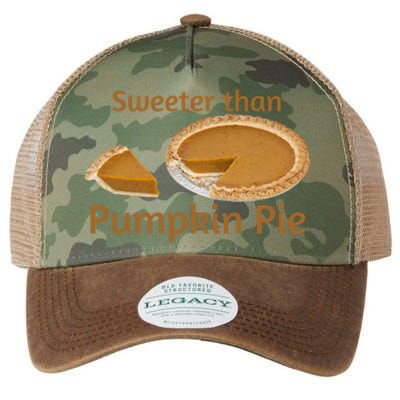 Sweeter Than Pumpkin Pie Funny Gift Legacy Tie Dye Trucker Hat