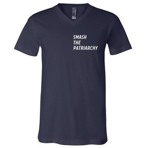 Smash The Patriarchy V-Neck T-Shirt