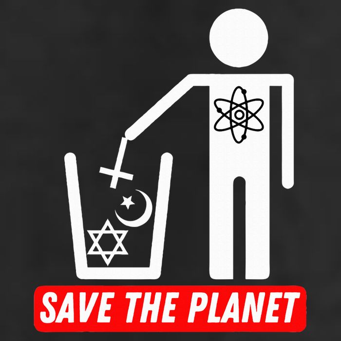 Save The Planet Humanist Anti Religion Atheist Atheism Cool Comfort Performance Bucket Hat