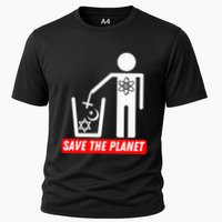 Save The Planet Humanist Anti Religion Atheist Atheism Cooling Performance Crew T-Shirt