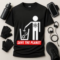 Save The Planet Humanist Anti Religion Atheist Atheism Cooling Performance Crew T-Shirt
