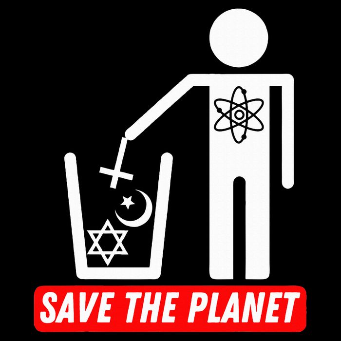 Save The Planet Humanist Anti Religion Atheist Atheism Cooling Performance Crew T-Shirt