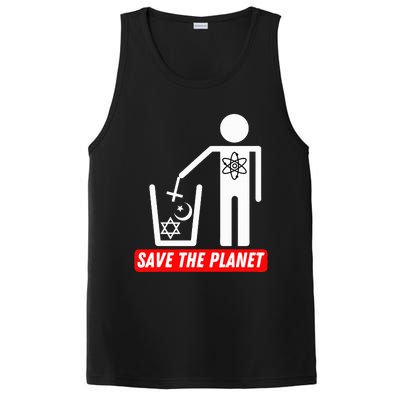 Save The Planet Humanist Anti Religion Atheist Atheism PosiCharge Competitor Tank