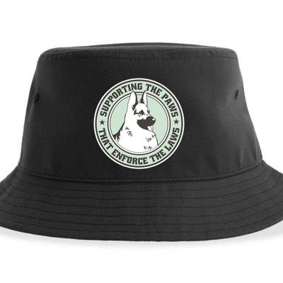 Supporting The Paws That Enforce The Laws Sustainable Bucket Hat